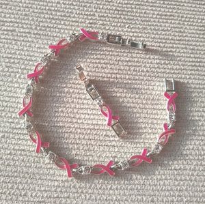 Pink Ribbon Bracelet + Extender
